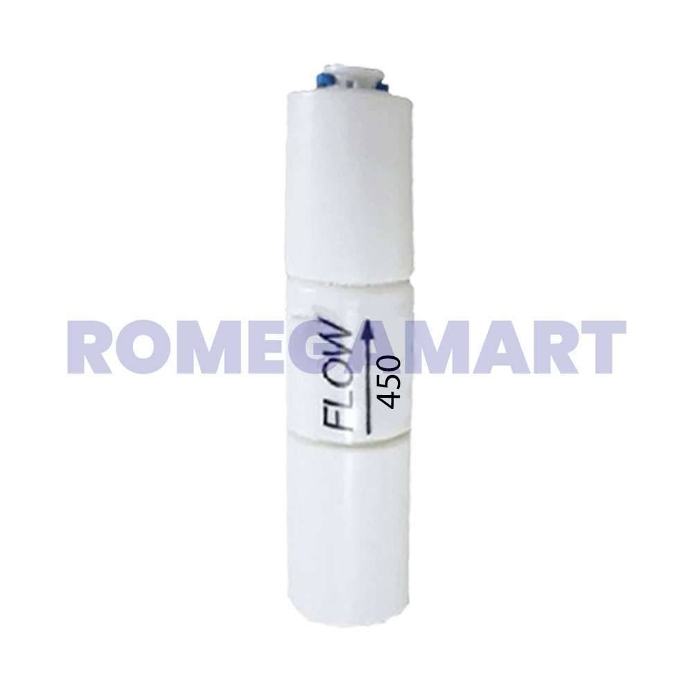 Flow Restrictor 450 White Color Food Grade Plastic Material For Domestic Use - Divya Enterprises 