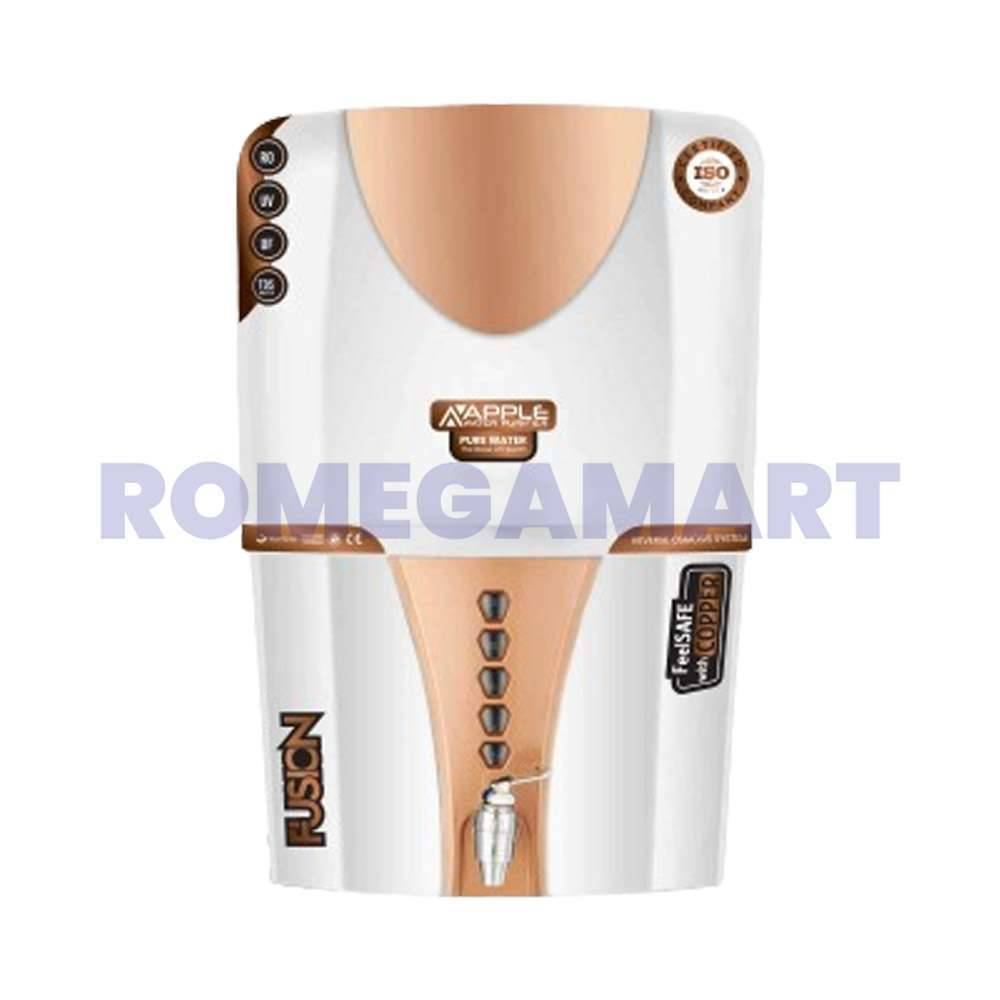 Apple Fusion RO+UV+TDS+UF Water Purifier White Copper Color 12 Liter Storage For Domestic - JAZZ PURE WATER SOLUTIONS