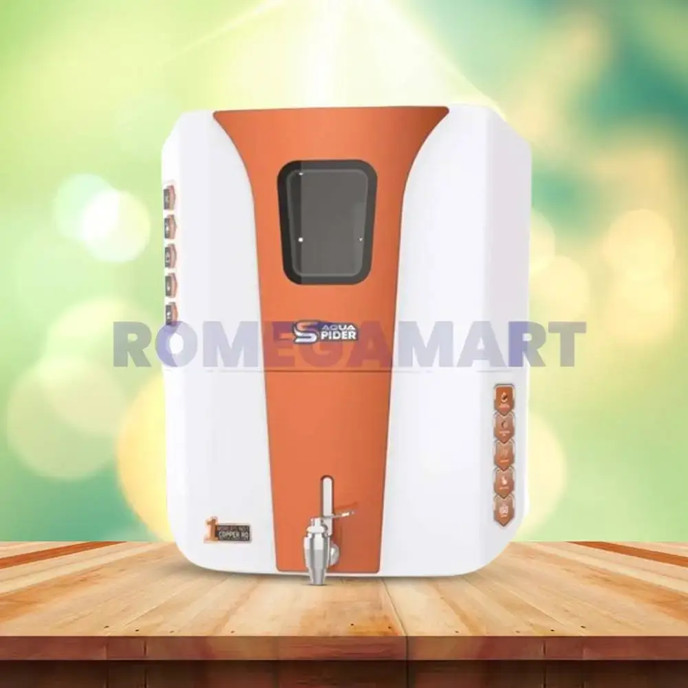 Aqua Spider RO+UV+UF+ALKLINE+TDS White + Copper 12 Liter Storage Domestic Water Purifier - GTB JI WATER SOLUTIONS