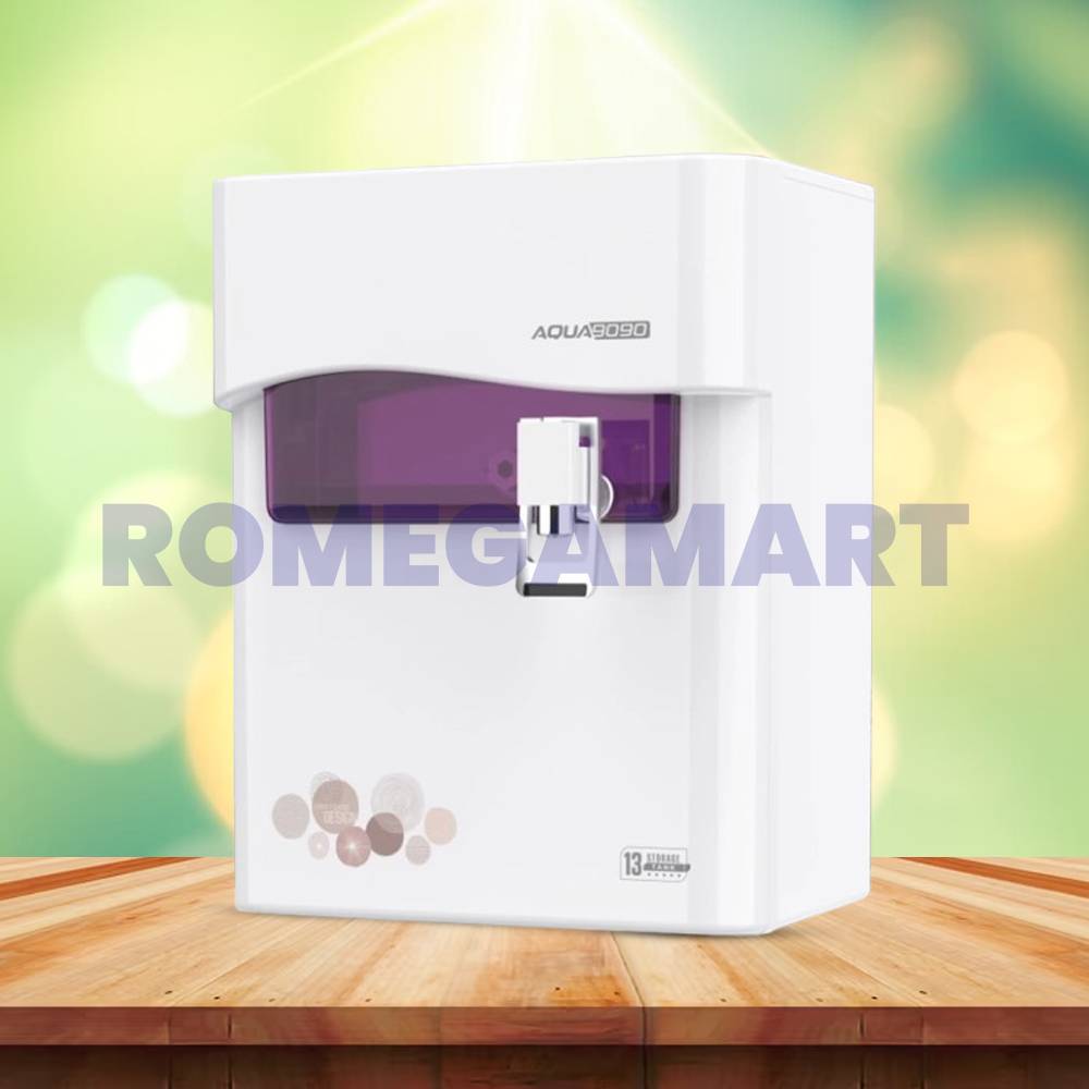 AQUA 9090 White With Pink Color RO+UV+TDS+UF Water Purifier 13 Liter Storage For Domestic Use - JAZZ PURE WATER SOLUTIONS
