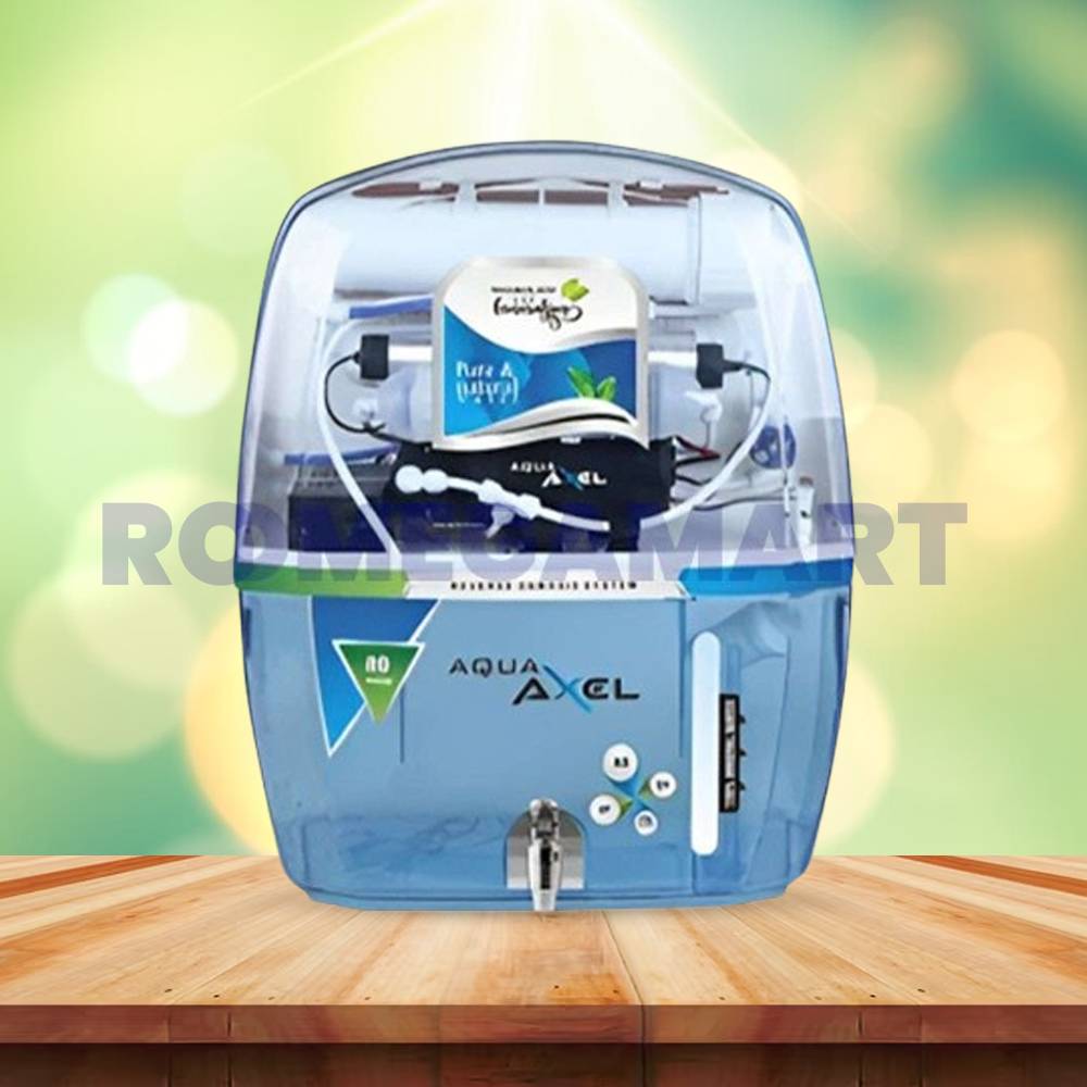Aqua Axel Blue With Transparent Body 15 Liter Water Purifier ABS Plastic Material - GTB JI WATER SOLUTIONS