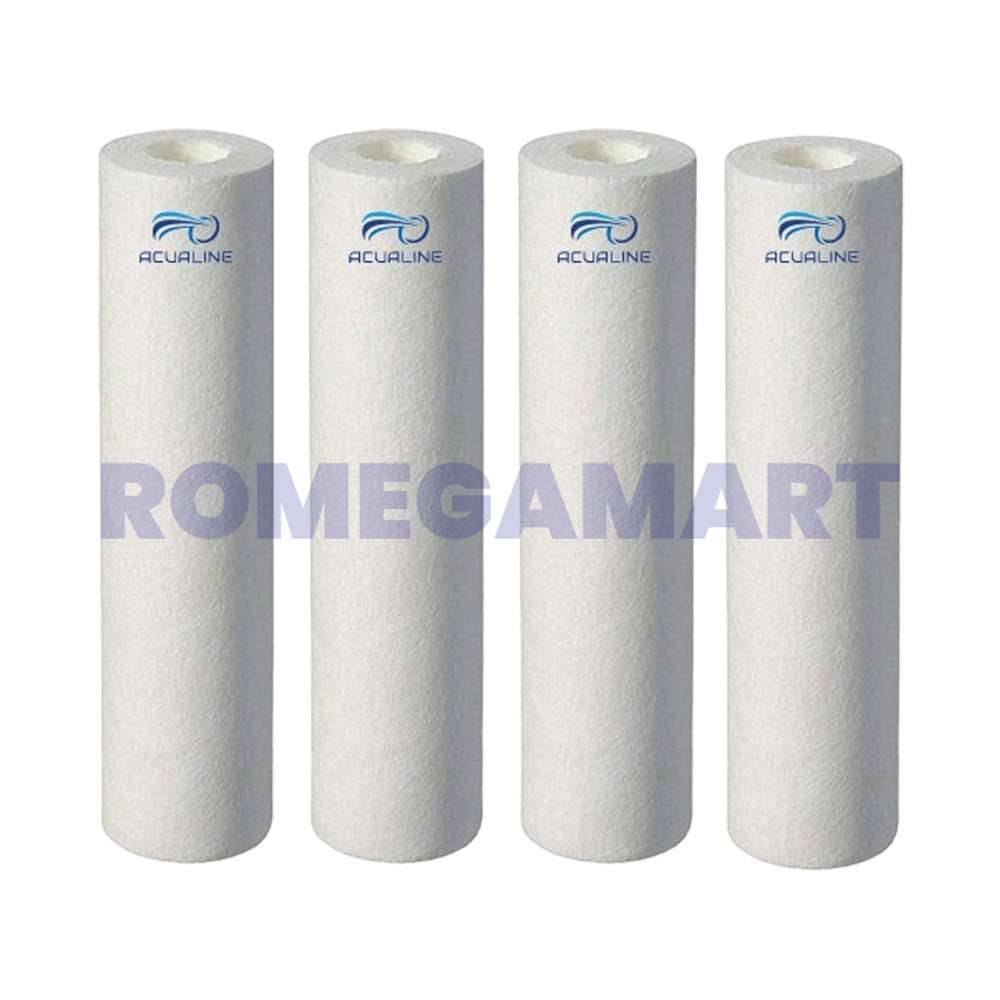 ACUALINE Outer Filter Candle 5 Micron Pre Filter 10 inch PP Spun Filter for All Type of Water Purifier - CO ORBITAL INDIA