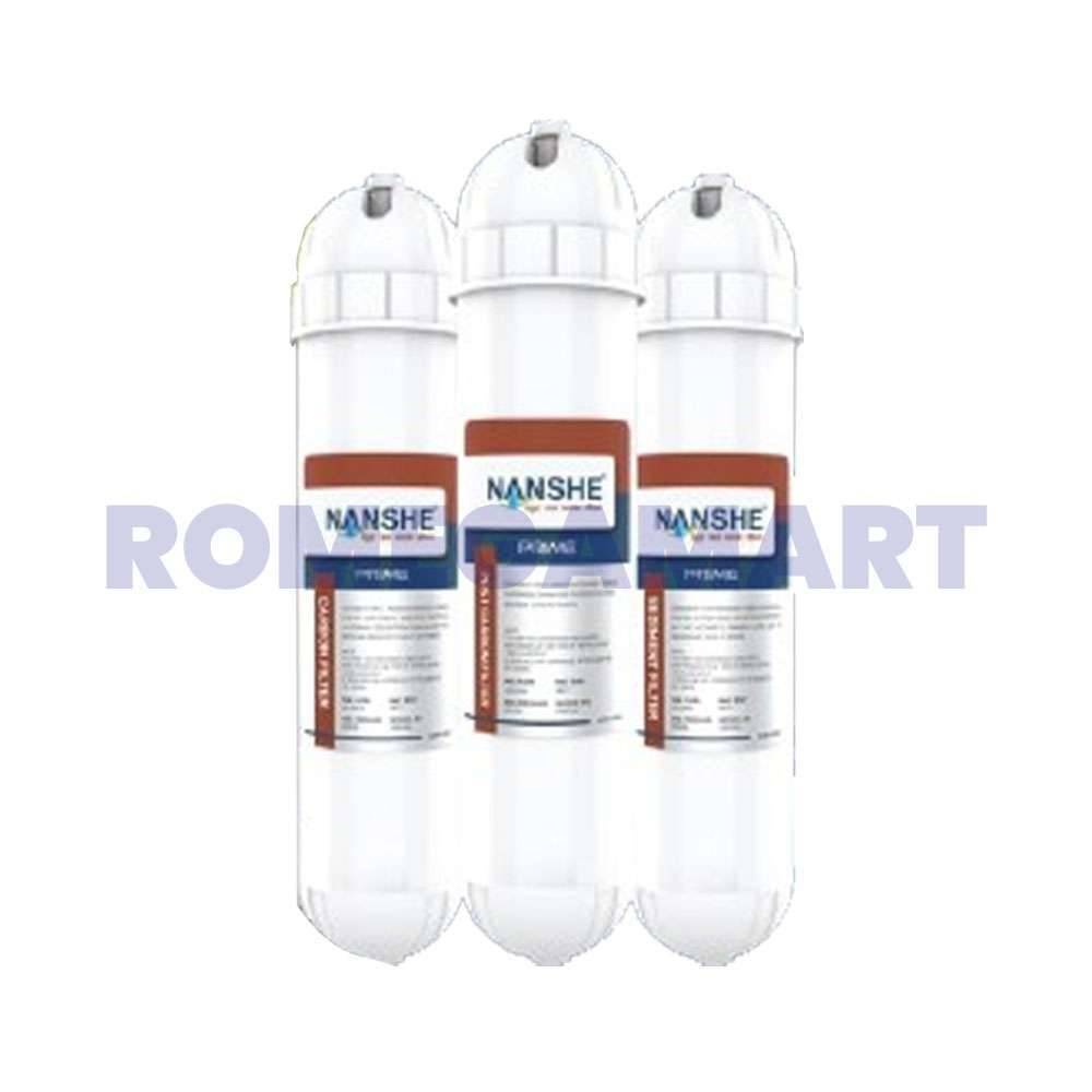 NANSHE Classic Prime Filters Set Carbon Post Carbon And Sediment Filter For Use in Domestic RO - PARSHWAM FILTRATION LLP