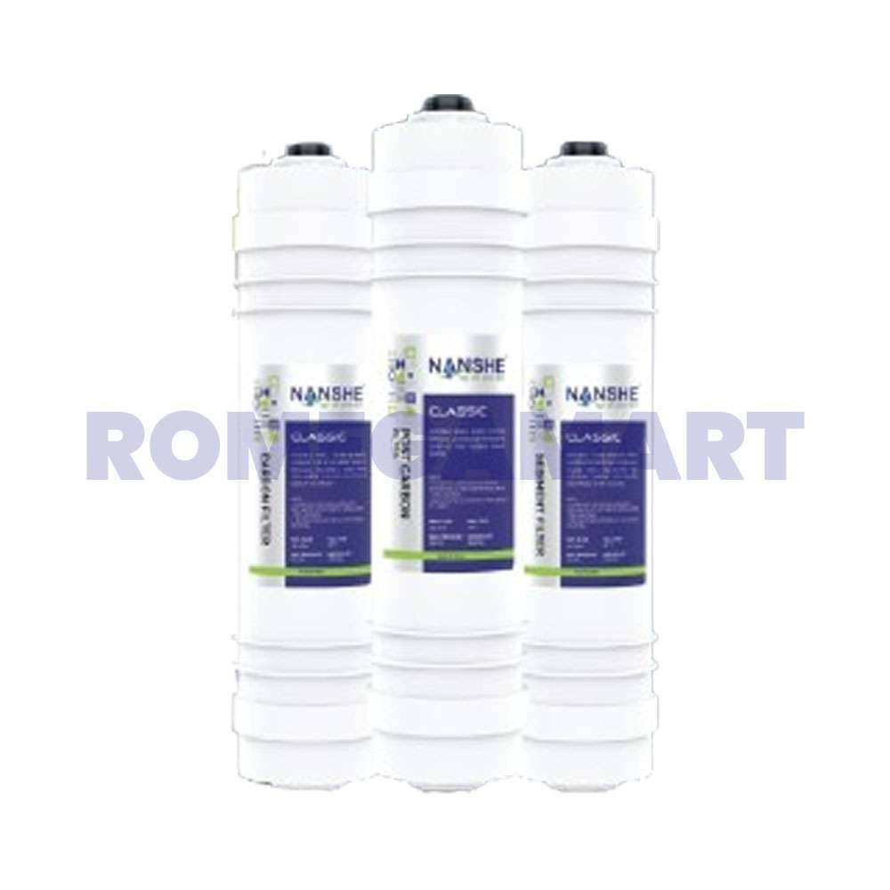 NANSHE Classic Inline Filters Set With Carbon Post Carbon And Sediment Filter For Use in Domestic RO - PARSHWAM FILTRATION LLP