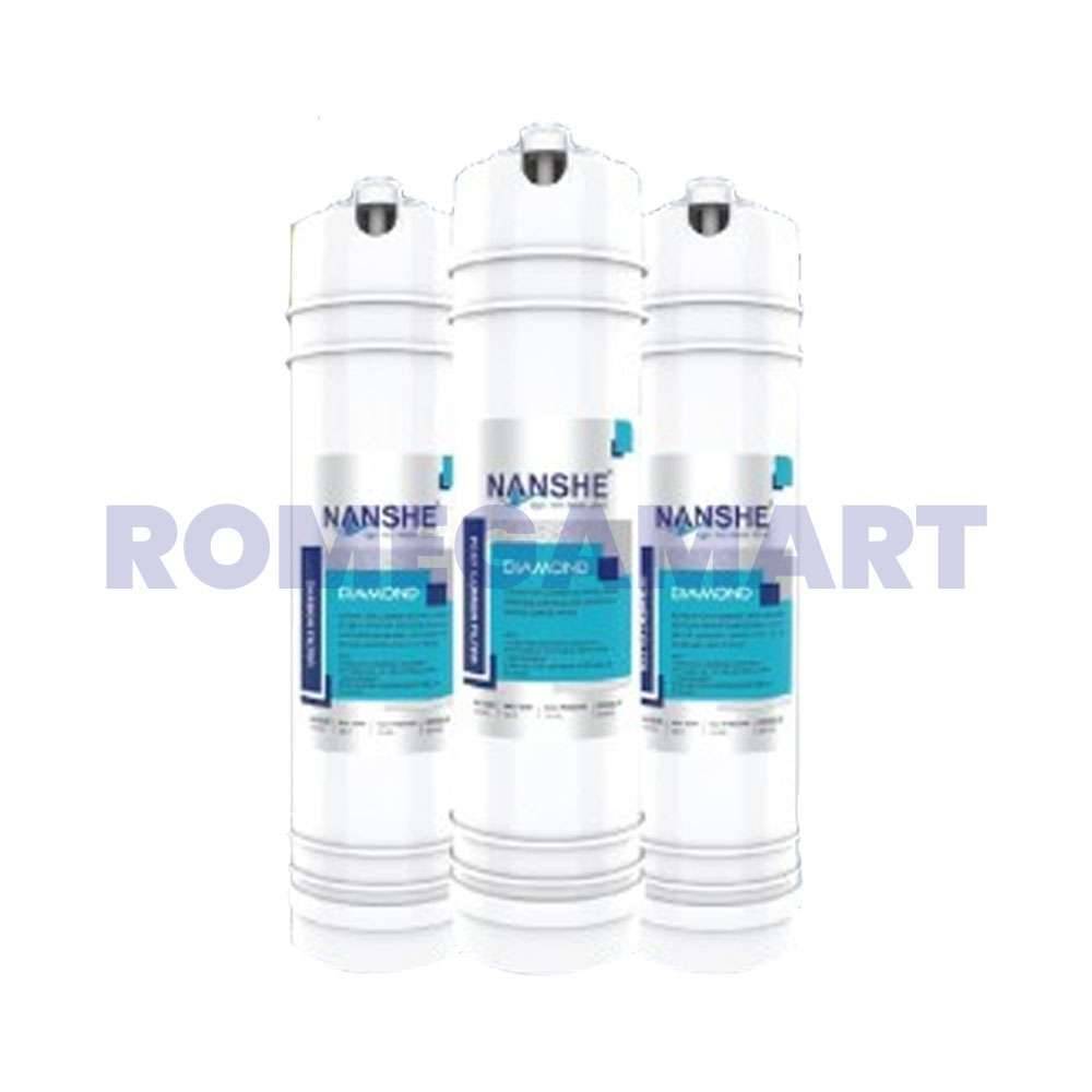 NANSHE Diamond Inline Filters Set With Carbon Post Carbon And Sediment Filter For Use in Domestic RO - PARSHWAM FILTRATION LLP