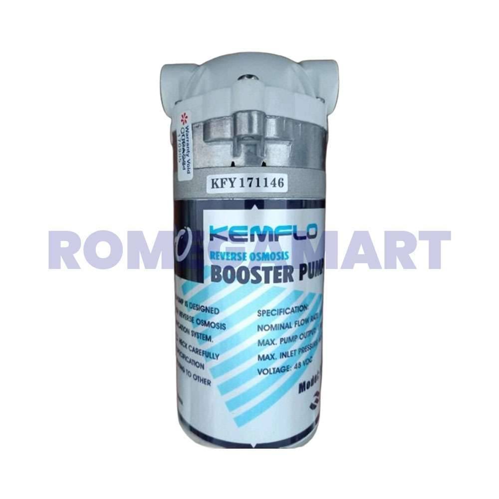 Kemflo 100 GPD Booster Pump White Color Head Suitable For Domestic RO - Ayush Aqua System