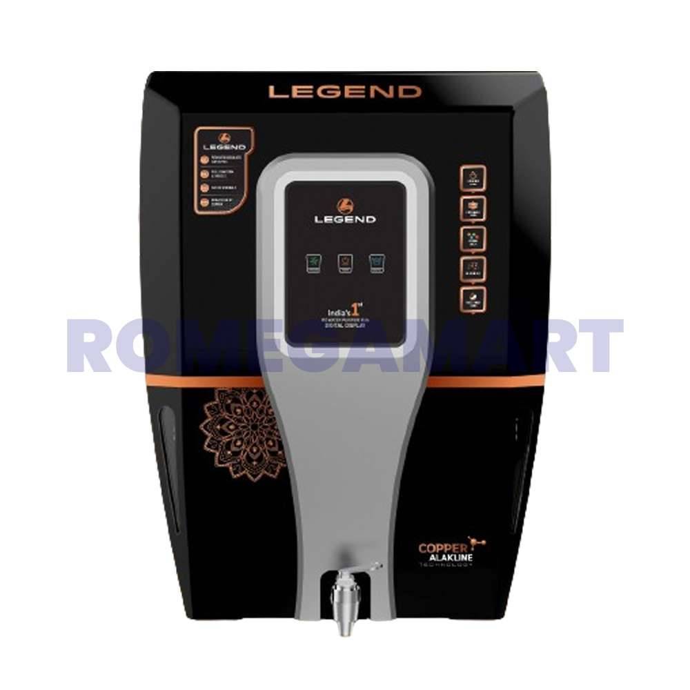 LEGEND Black With Silver Copper Cabinet 12 Liter Storage With Digital Display Suitable For Domestic - JAZZ PURE WATER SOLUTION