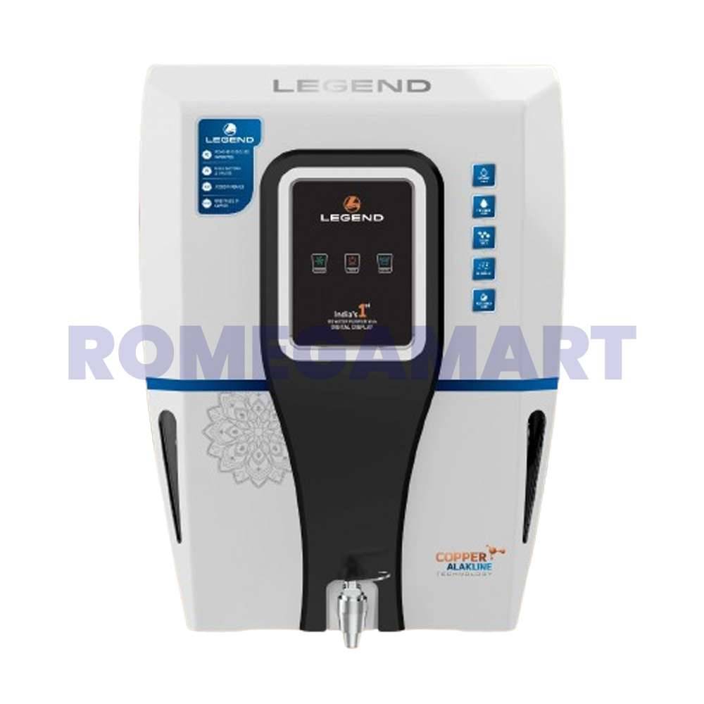 LEGEND White WIth Black Copper Cabinet 12 Liter Storage With Digital Display Suitable For Domestic - JAZZ PURE WATER SOLUTION