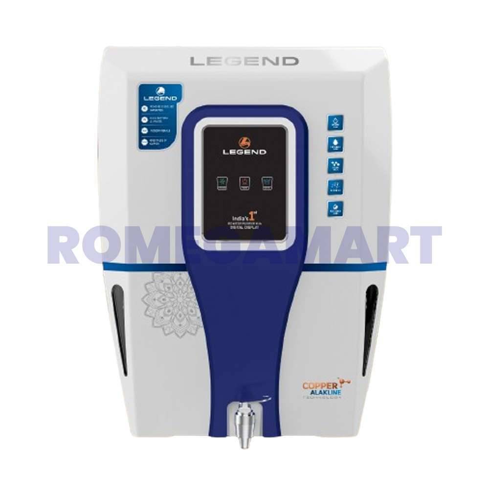 LEGEND 12 Liter Storage RO+UV+TDS+UF White With Blue WaterPurifier ABS Plastic Material For Domestic - GTB JI WATER SOLUTIONS