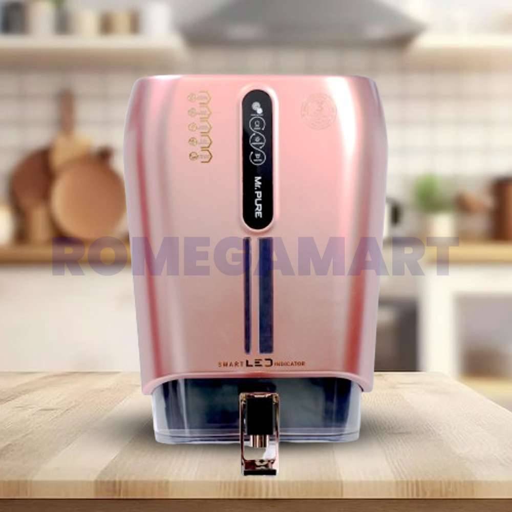 Mr Pure Water Purifier RO+UV+COPPER+ALKLINE+TDS Pink Color 10 Liter Storage For Domestic RO - JAZZ PURE WATER SOLUTIONS