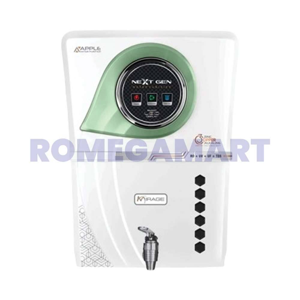 Apple Mirage Cabinet White With Green 13 Liter Storage Food Grade Plastic Material Suitable For Domestic - GTB JI WATER SOLUTION 