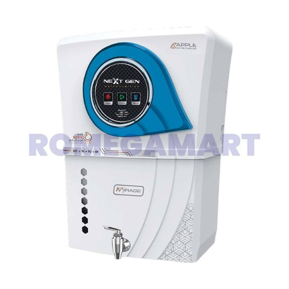 Apple Mirage White 13 Liter Storage RO+UV+UF Water Purifier Material Food Grade Plastic Suitable For Domestic - GTB JI WATER SOLUTIONS