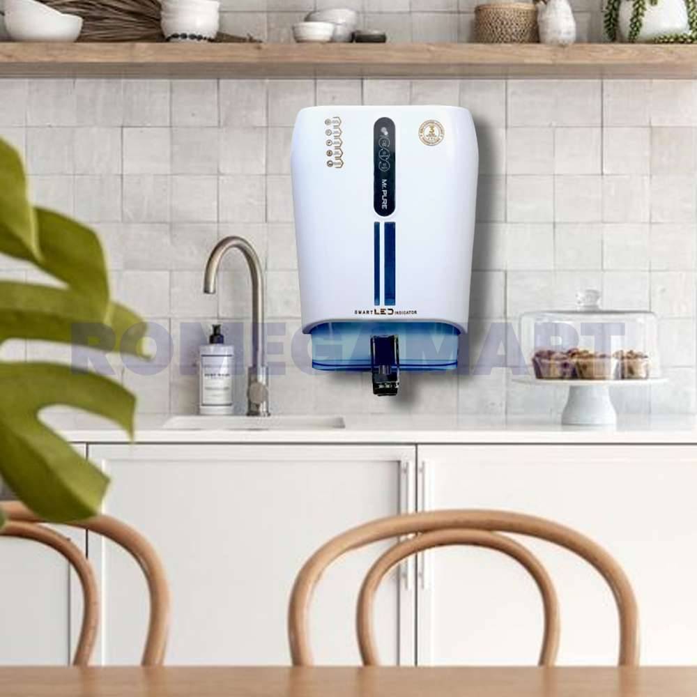 Mr Pure Water Purifier RO+UV+UF+ALKLINE+TDS 10 Liter Storage White Color For Domestic Use - GTB JI WATER SOLUTIONS