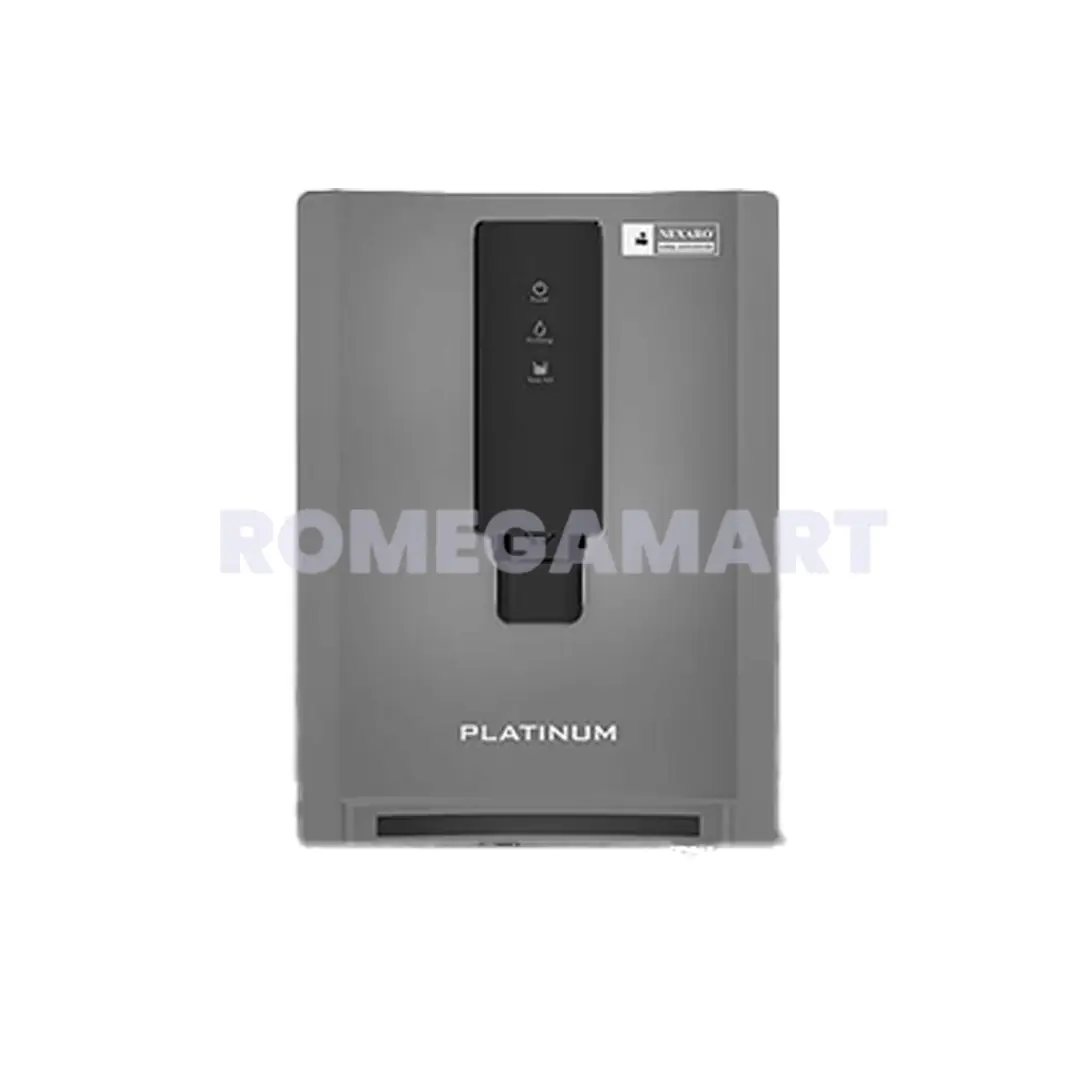 Nexaro Platinum RO+UV Grey Color 9 Liter Storage With Smart Led Display Ro Water Purifier - Nexaflow Filtration Private Limited