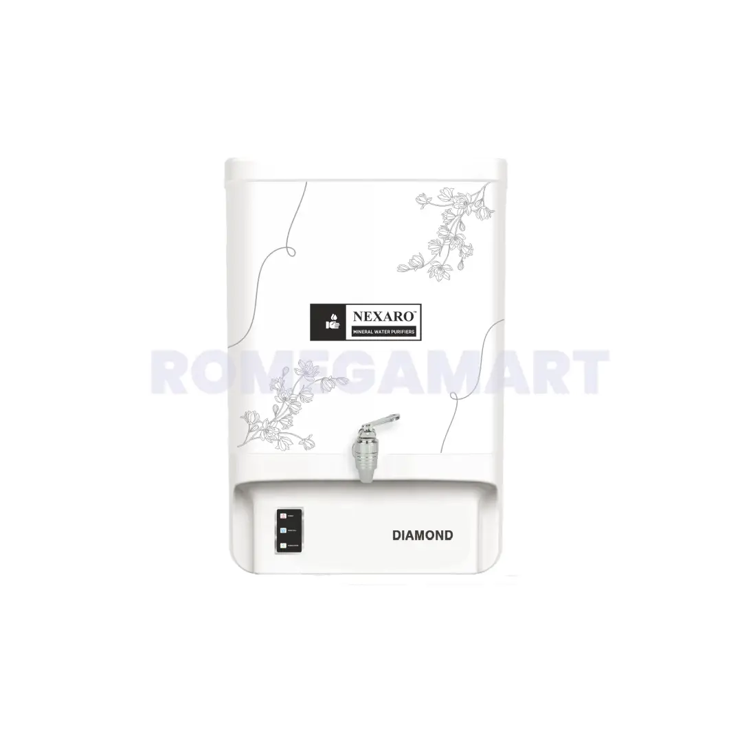 Nexaro Diamond RO+UV White Color 7 Liter Storage Ro Water Purifier - Nexaflow Filtration Private Limited