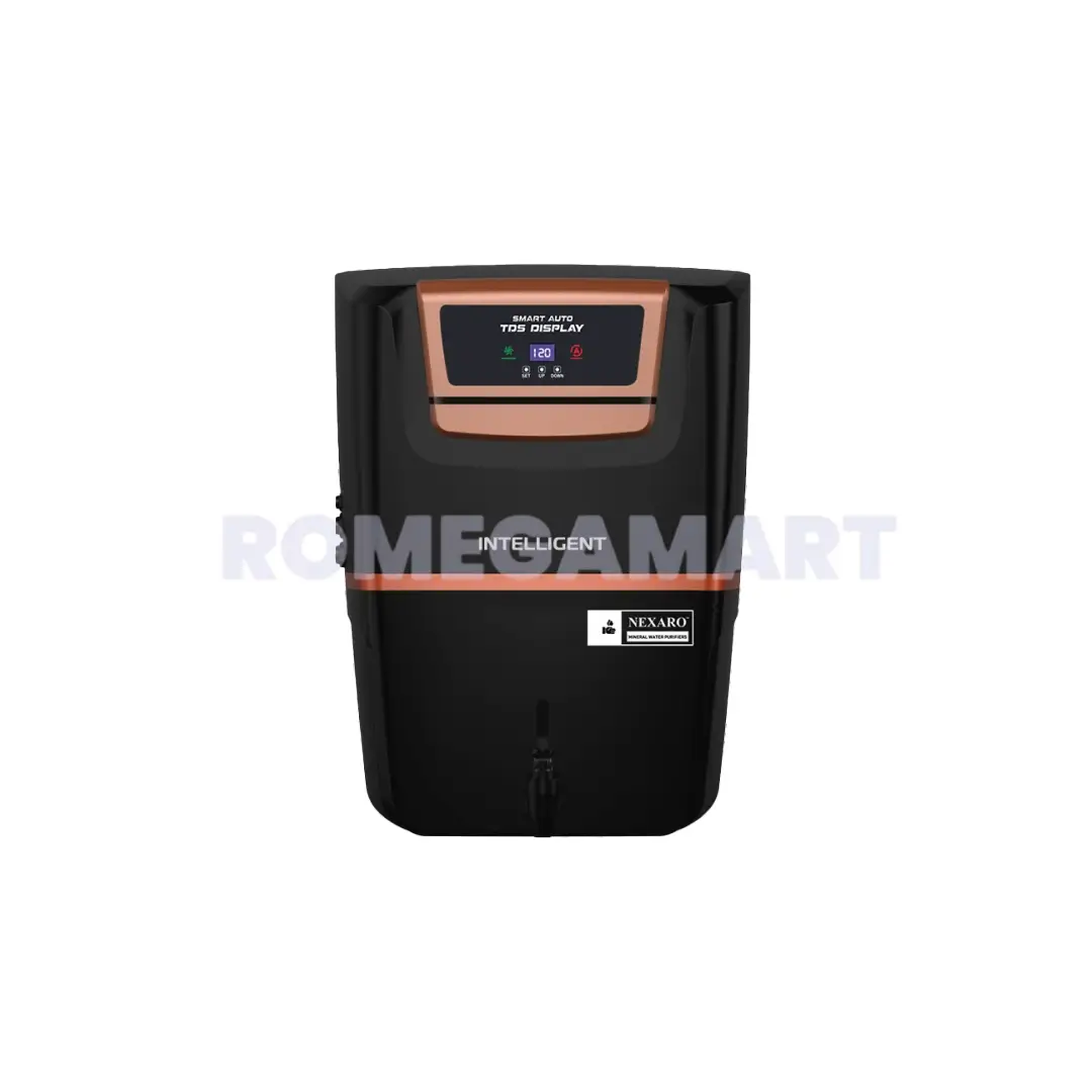 Nexaro Intelligent Black Color With Smart Led Display 12 Liter Storage Ro Water Purifier - Nexaflow Filtration Private Limited