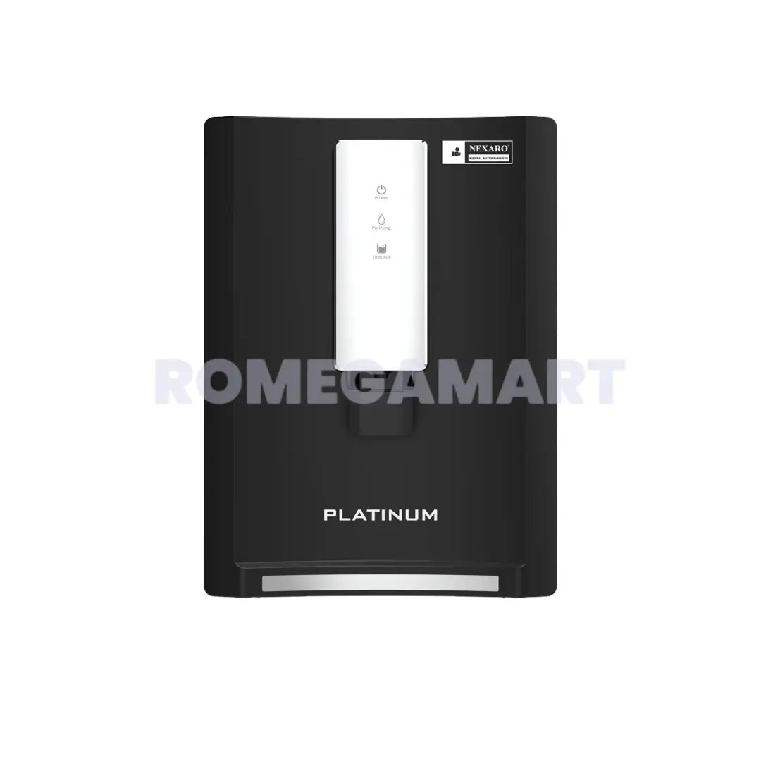 Nexaro Platinum RO+UV 9 Liter Storage Black Color With Smart Led Display Ro Water Purifier - Nexaflow Filtration Private Limited