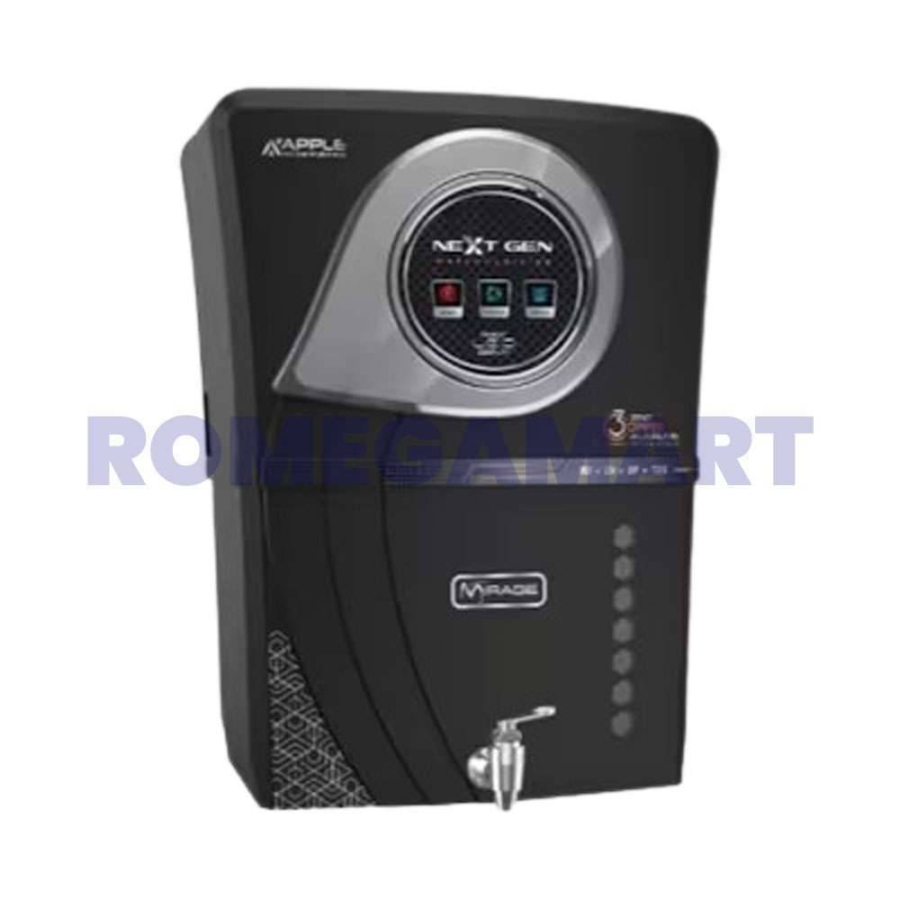 Apple Next Fusion Water Purifier 12 Liter Storage Black Color For Domestic Use - Divya Enterprise 