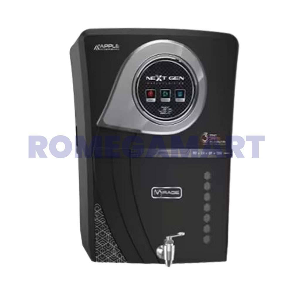 Apple Next Fusion Water Purifier 12 Liter Storage Black Color For Domestic Use - Divya Enterprise 