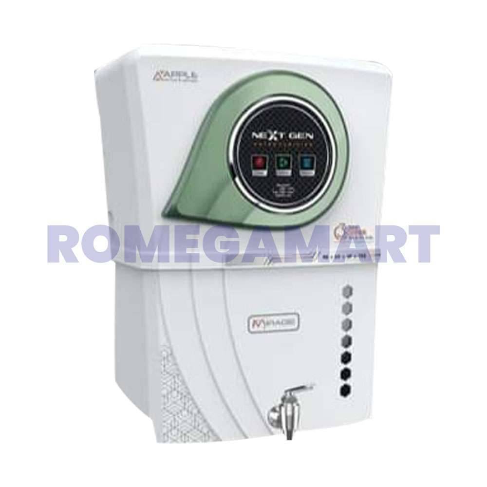 Apple Next Fusion Water Purifier  White With Green Color 12 Liter Storage For Domestic Use - Divya Enterprise 