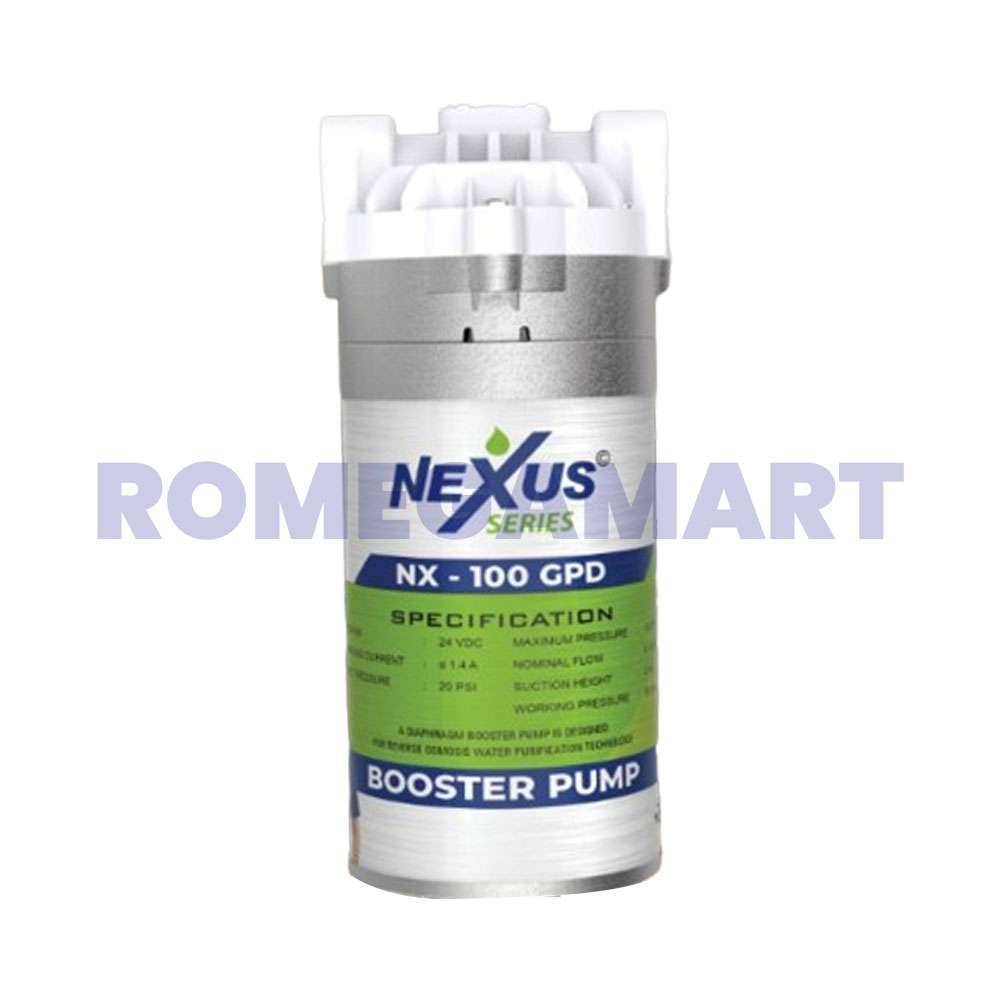 Nexus 100 GPD Booster Pump White Color For Water Purifier Domestic Use - MCLORD