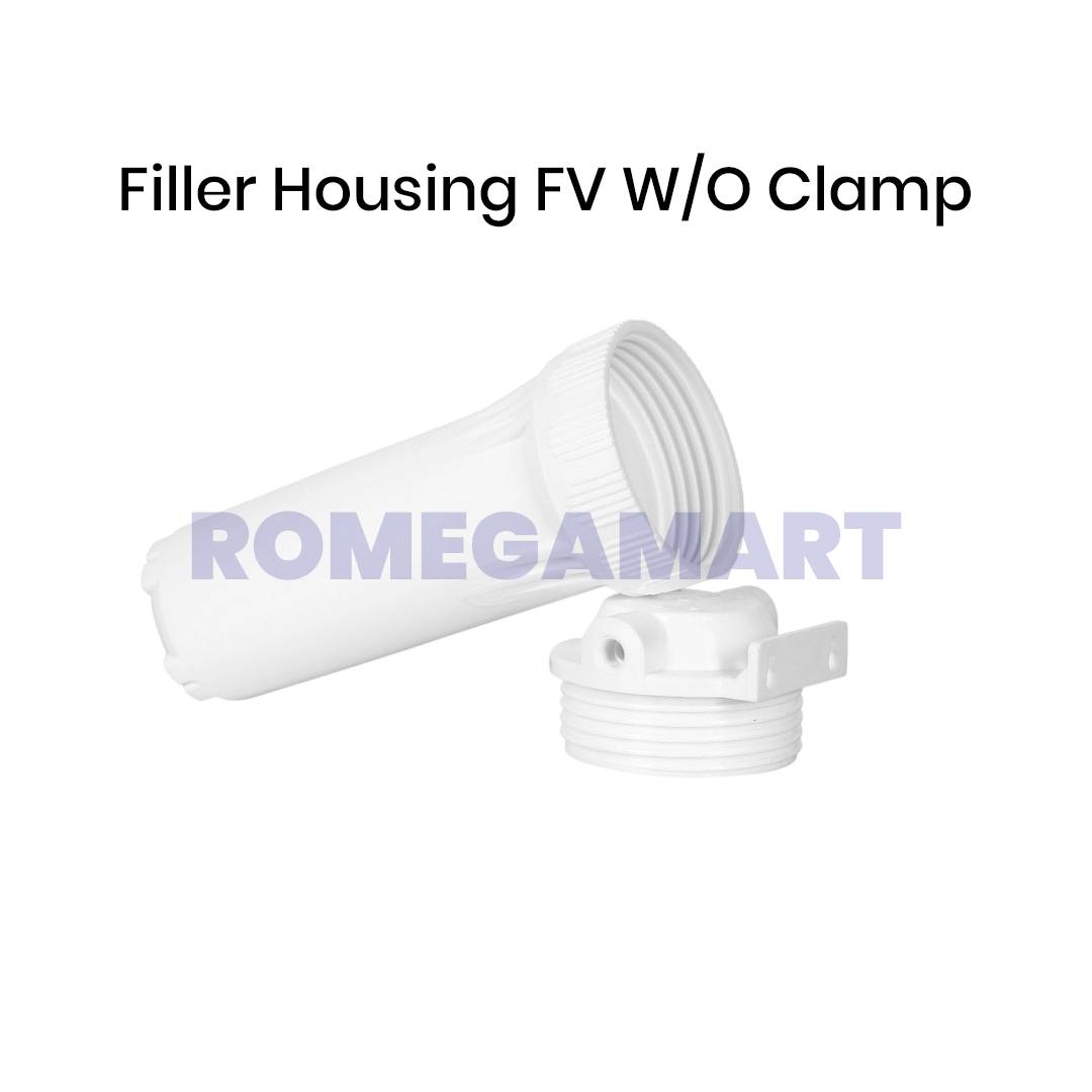 FV A007 Filter Housing White Color Virgin Material 380 Gram Without Clamp For Domestic Use - Euro Industries