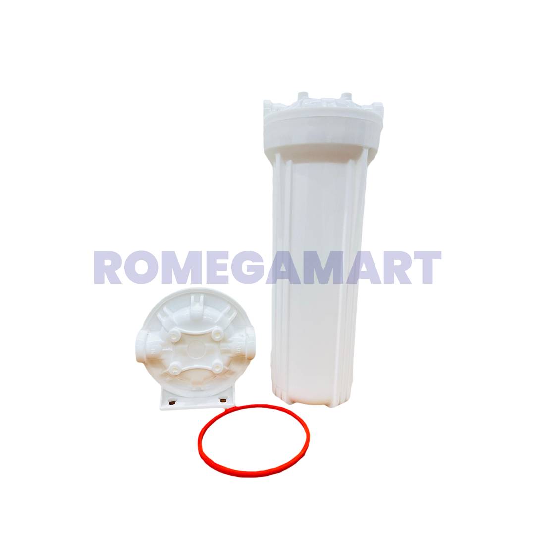 RV C001 Filter Housing White Color 435 Gram Single O Ring Virgin Material For Domestic Use - Euro Industries