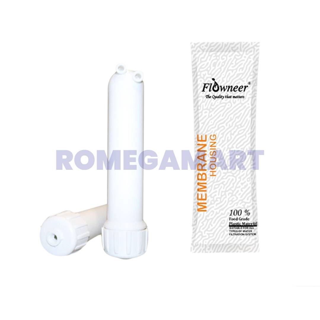 Flowneer Membrane Housing White Color Food Grade Plastic Material For Domestic Water Purifier - Euro Industries