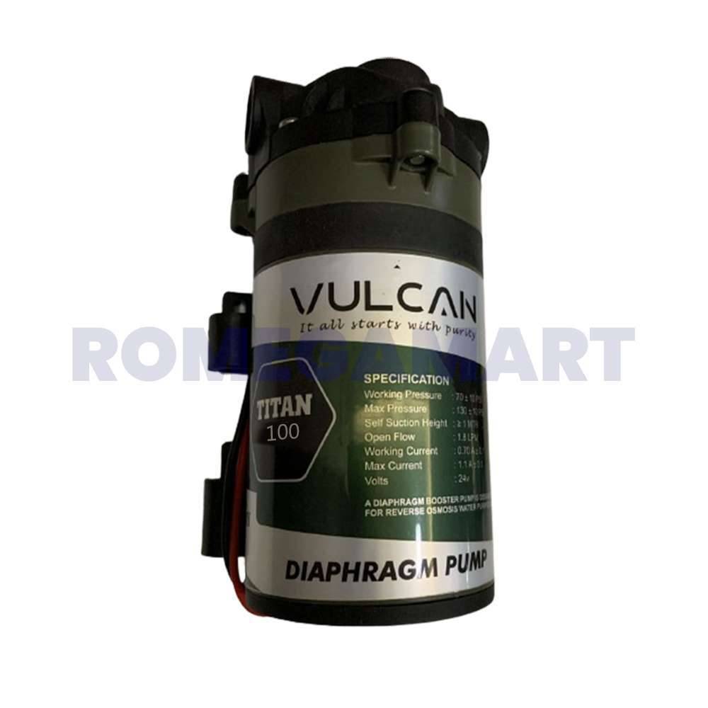 Vulcan Titan 100 GPD Pump Metal Material Black With Green For Domestic - JAZZ PURE WATER SOLUTIONS