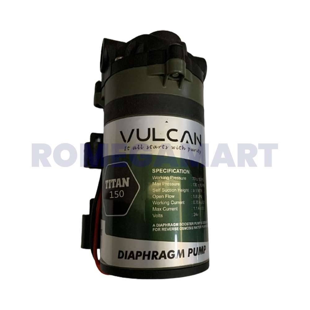 Vulcan Titan 150 GPD Pump Metal Material Black With Green For Domestic - JAZZ PURE WATER SOLUTIONS