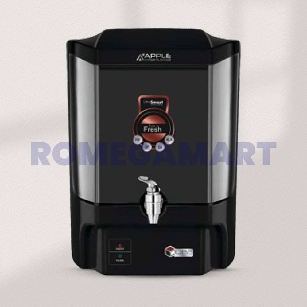 Apple Qube Black Color RO+UV+TDS+UF RO Water Purifier ABS Plastic Material 11 Liter Storage Domestic - GTB JI WATER SOLUTIONS