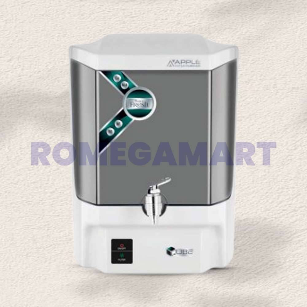 Apple Qube White With Black Color 11 Liter Storage RO+UV+UF RO Water Purifier Domestic ABS Plastic Material - GTB JI WATER SOLUTIONS