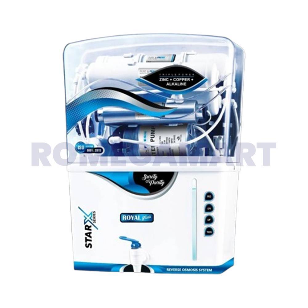 Royal Plus 12 Liter Storage White Transparent Water Purifier For Domestic Use - Chandausi RO & Care Centre
