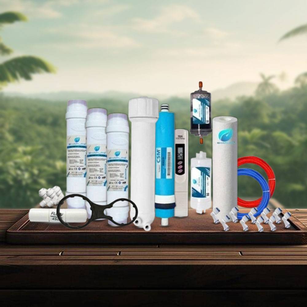 Complete RO Assembling Kit With CSM Membrane Works Upto 3000 TDS For Domestic RO - Sha Traders