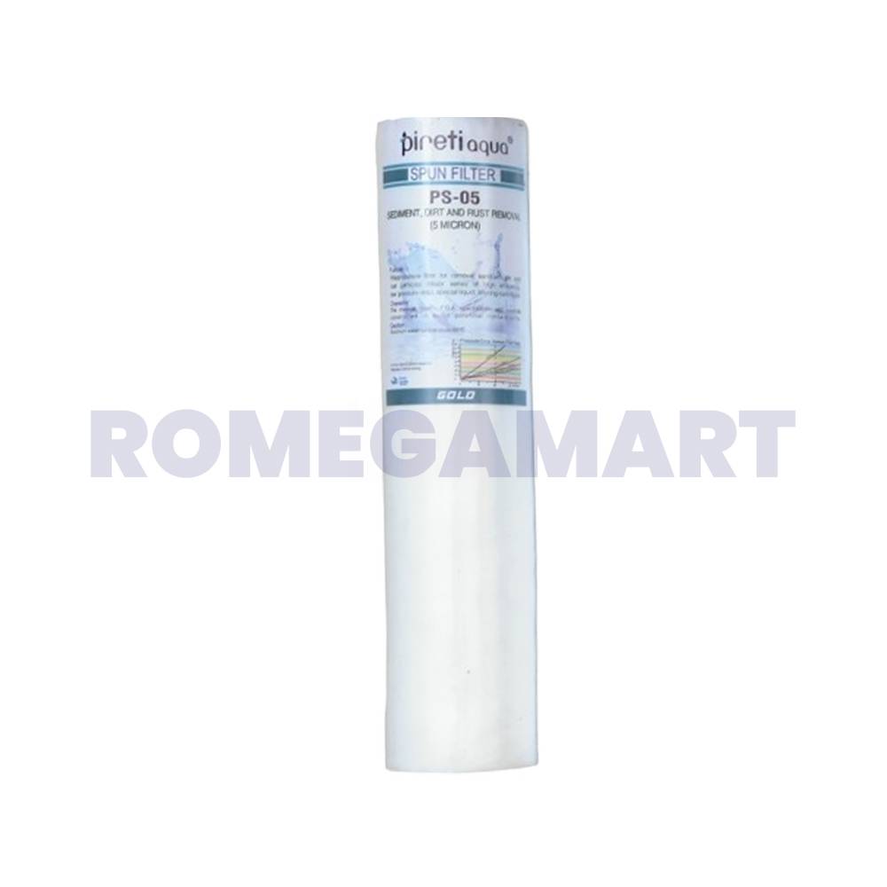 Purerite Ps-05 Spun Filter 10 Inch White Color For Domestic Water Purifier - Mahavir electricals 
