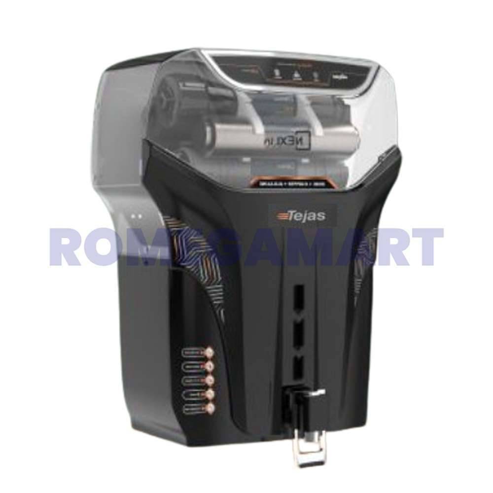 Nexlin Tejas Half Thermocol Black Transparent Color RO+UV+UF+ALKLINE+TDS 13 Liter Storage Domestic RO Water Purifier - GTB JI WATER SOLUTIONS