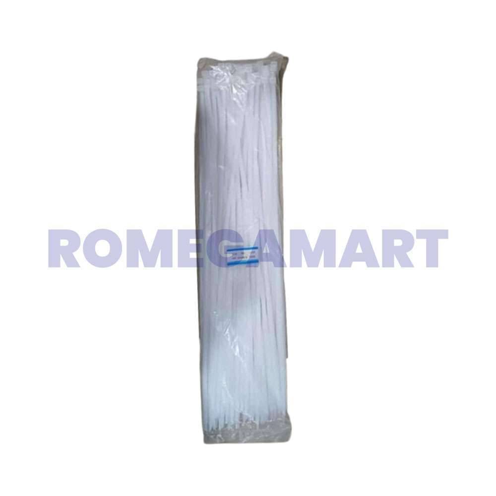 Tie Belt Nyclon Cable 2.5 x 1000 MM White Color For Domestic Use - DIVYA ENTERPRISES
