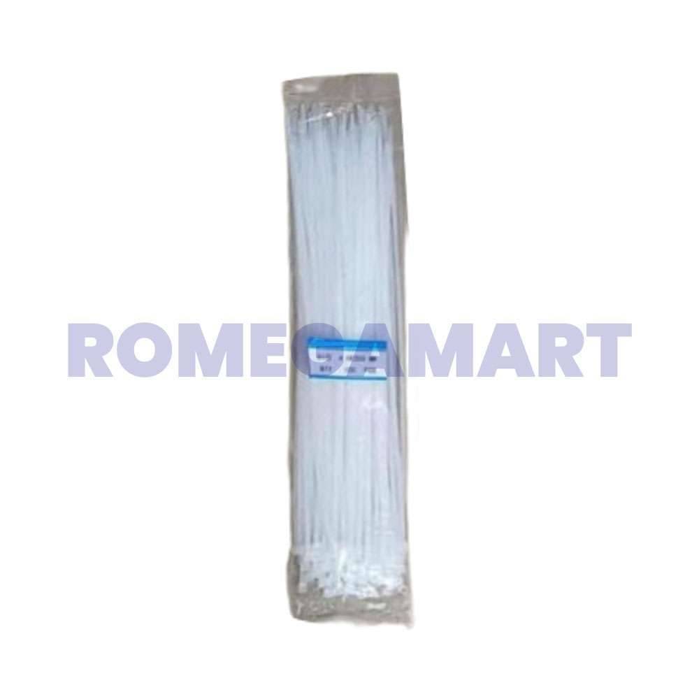 Tie Belt Nyclon Cable 5.2 x 350 MM White Color For Domestic Use - DIVYA ENTERPRISES