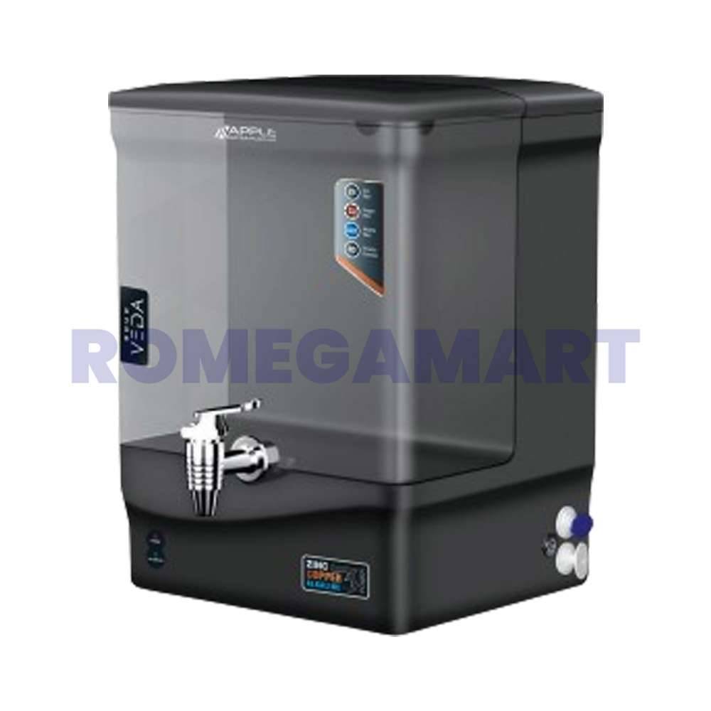 Apple Aqua Veda RO Cabinet Black Color 10 Liter Storage Capacity For Domestic - GTB JI WATER SOLUTION