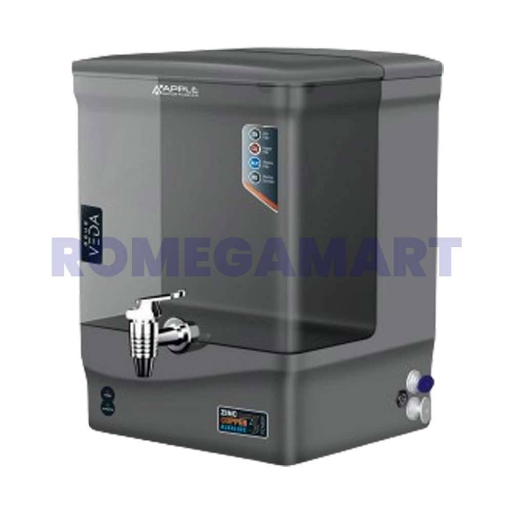 Apple Aqua Veda Grey Black Color 10 Liter Storage Capacity Domestic RO Cabinet - JAZZ PURE WATER SOLUTIONS
