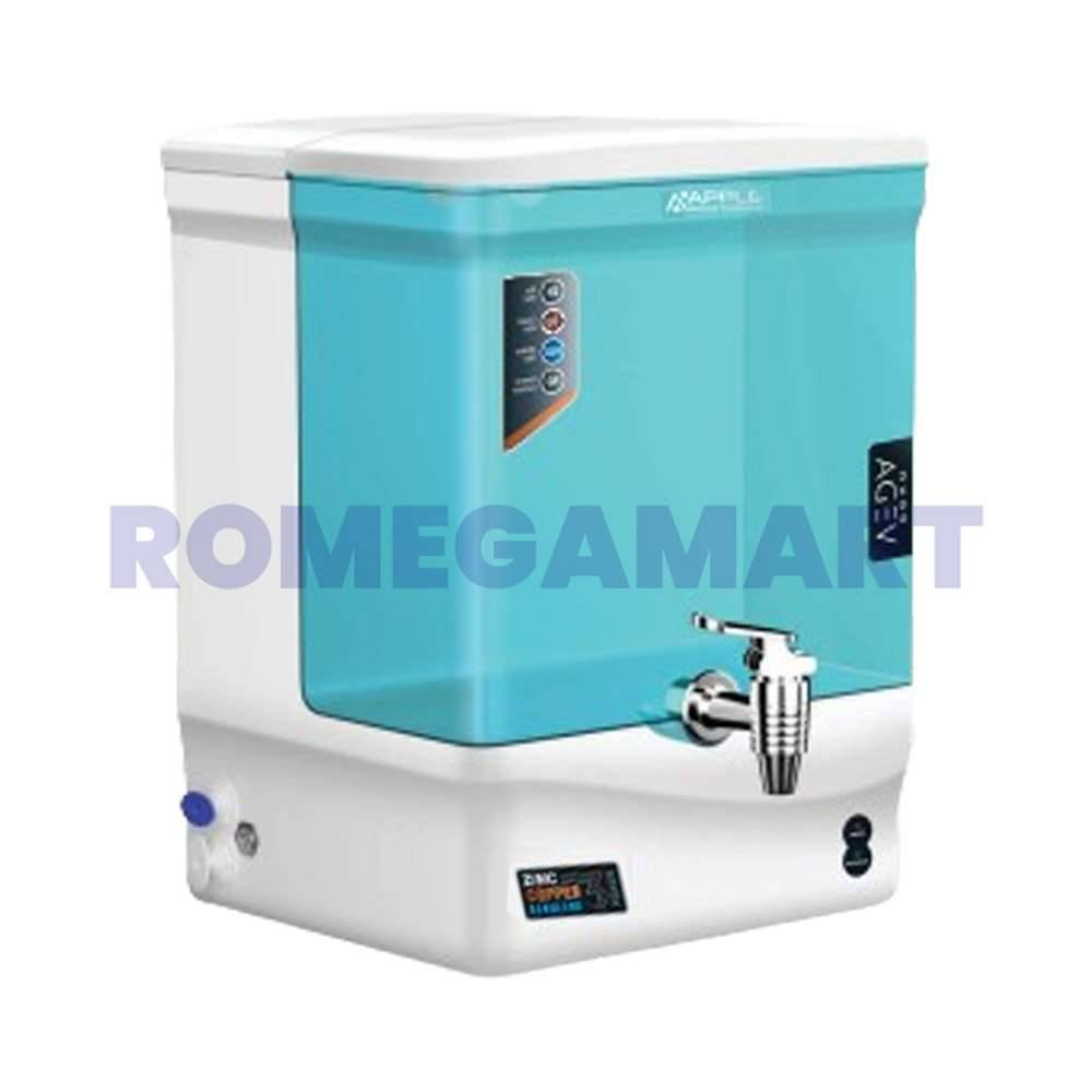 Apple Aqua Veda RO Cabinet Sea Green Color 10 Liter Storage Capacity Domestic - GTB JI WATER SOLUTIONS