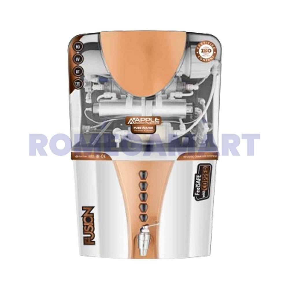 Apple Fusion White Transparent RO Cabinet Copper Color 12 Liter Storage Domestic  - GTB JI WATER SOLUTION